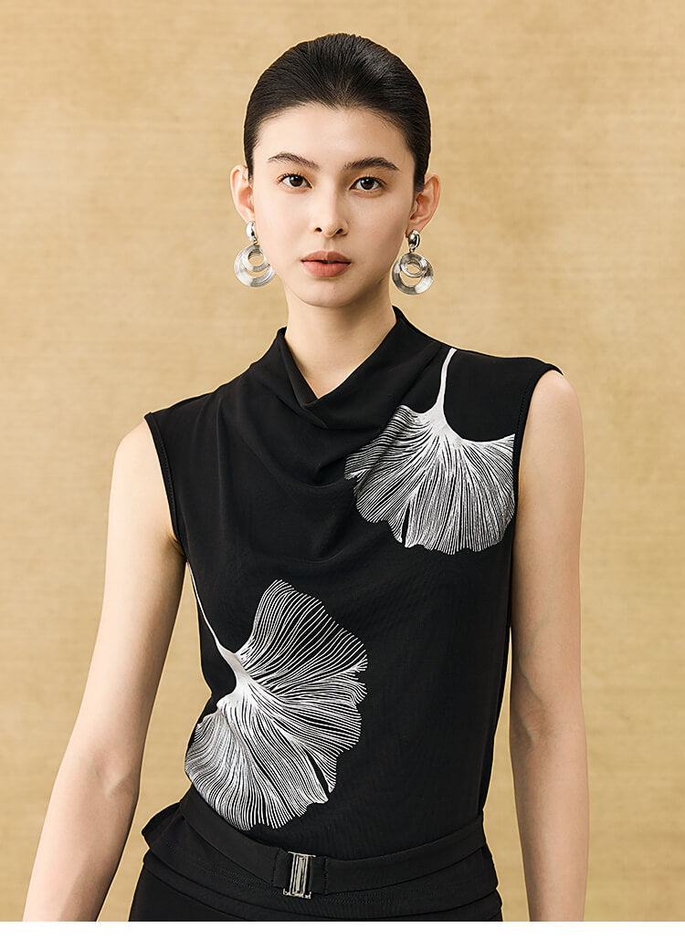 Ginkgo_Printed_Cowl_Neck_Sleeveless_Top_and_Fishtail_Skirt_Set_10