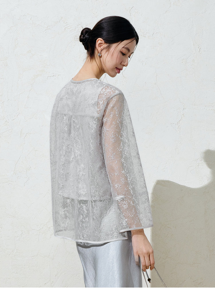 Hollow Lace Suspender Top Double-layer Skirt 4