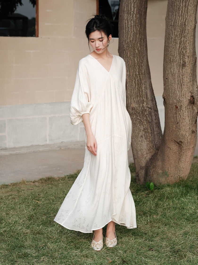 Lantern_Sleeve_Irregular_Hem_Loose_Casual_Printed_Dress_1