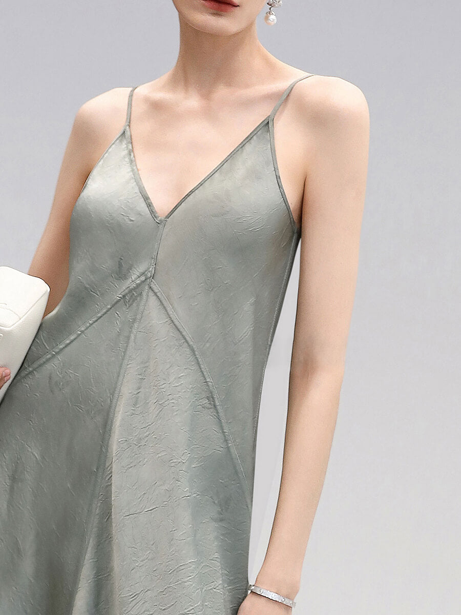 Reversible_Bamboo_Leaf_Printed_Spaghetti_Straps_Dress_16