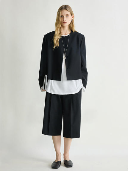 Round_Neck_Contrast_Color_Cuff_Short_Wool_Blazer_5