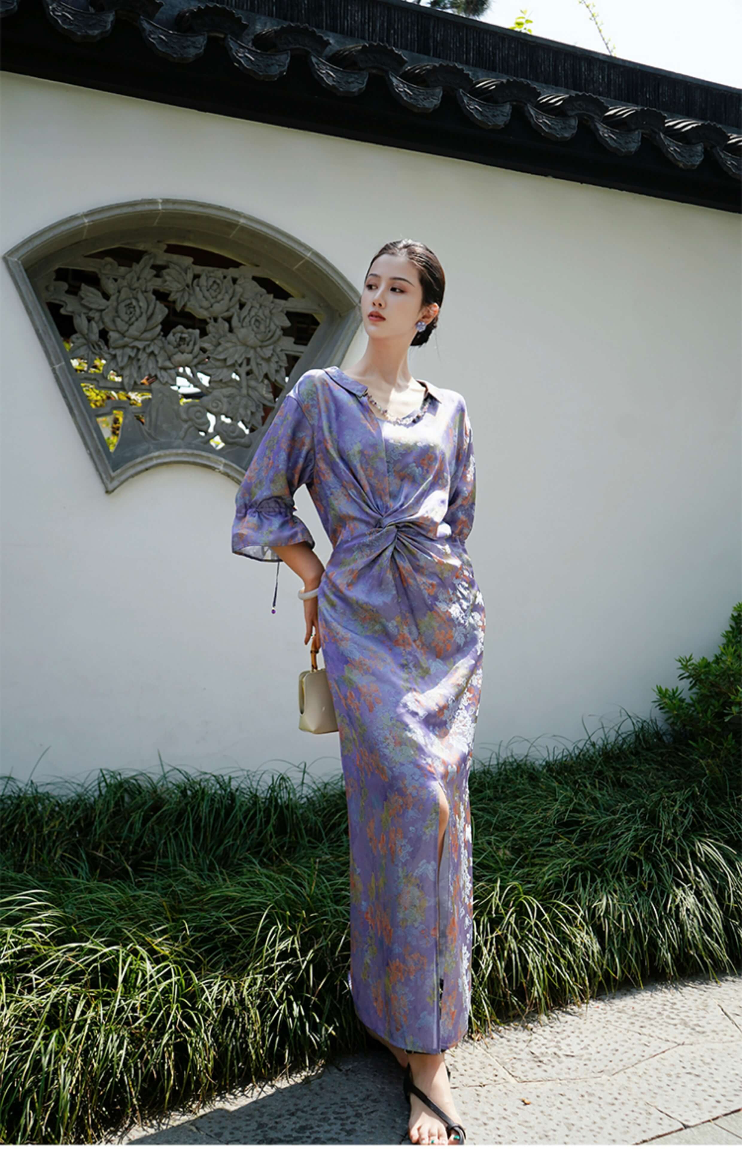 Silk_Embroidered_Twist_Waist-cinching_Maxi_Dress_3