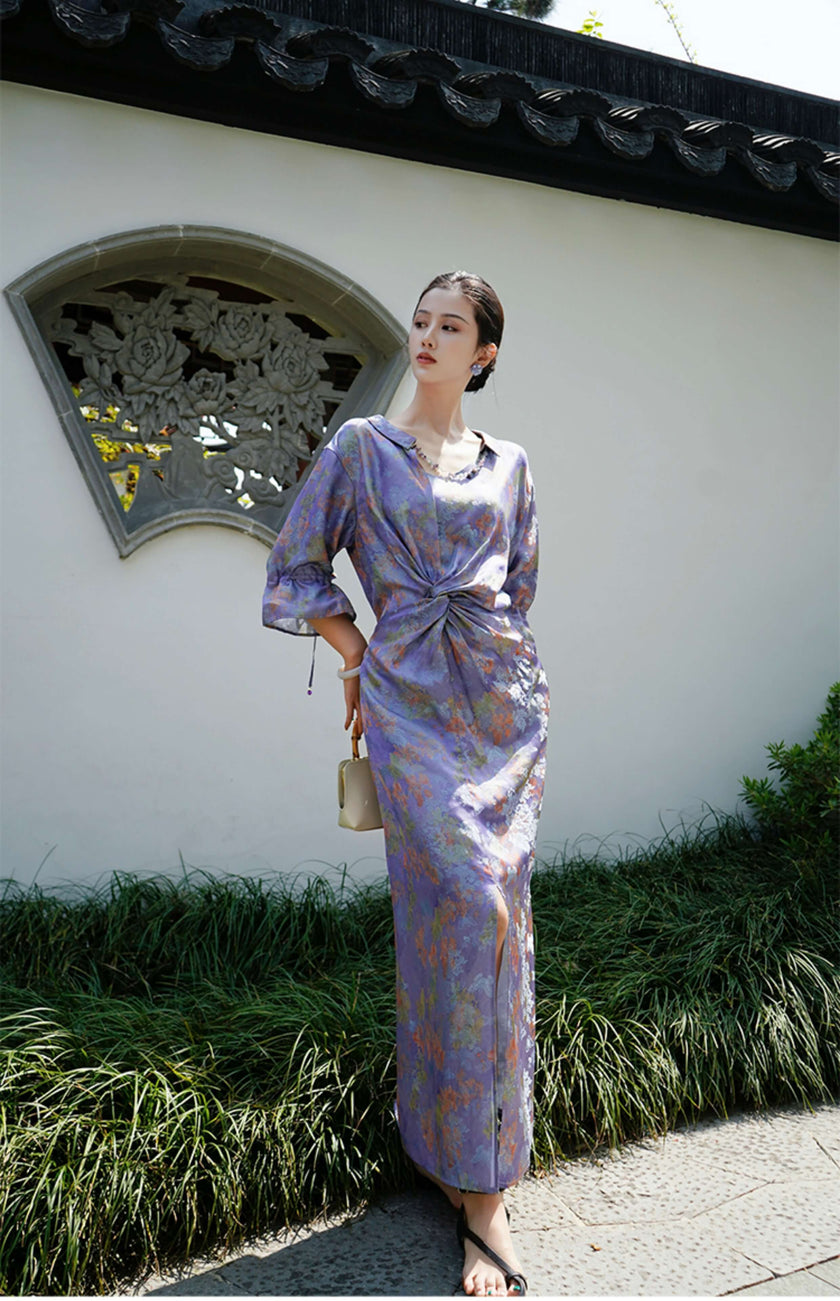 Silk_Embroidered_Twist_Waist-cinching_Maxi_Dress_3