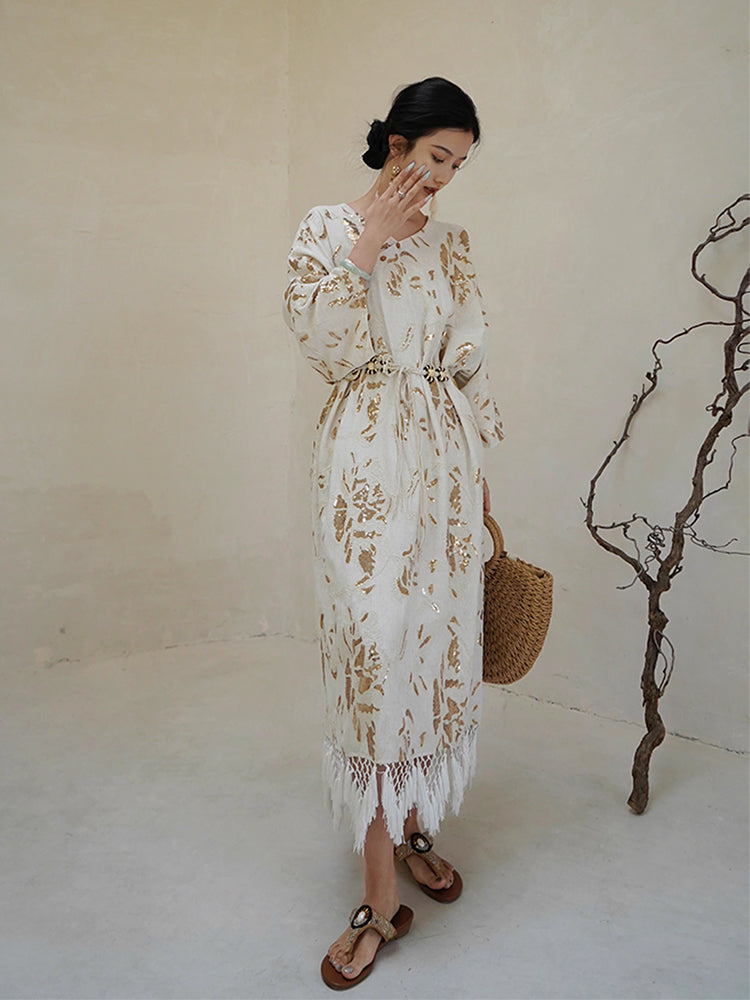 Silk_Linen_Embroidered_Sequined_Tassel_Dress_21