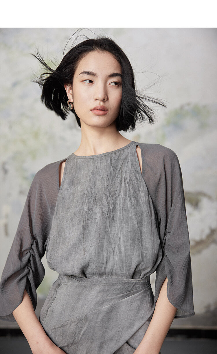 Spliced_Waist-cinching_Irregular_Wrap_Dress_9