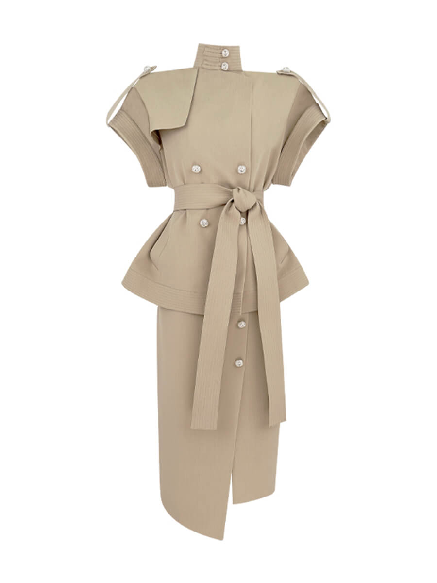 Stand_Collar_Frog_Closure_Button_Vest_and_Skirt_Two-piece_Set_4