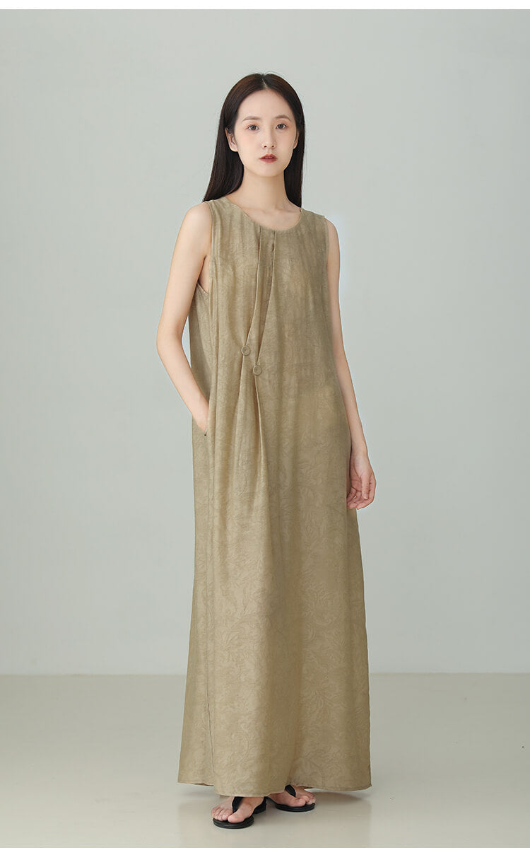 Tencel_Linen_Sleeveless_Hollow_Back_Maxi_Dress_1
