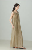 Tencel_Linen_Sleeveless_Hollow_Back_Maxi_Dress_3