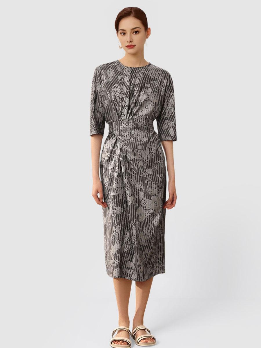 Twist_Tie_Floral_Printed_Midi_Dress_with_Pockets_20