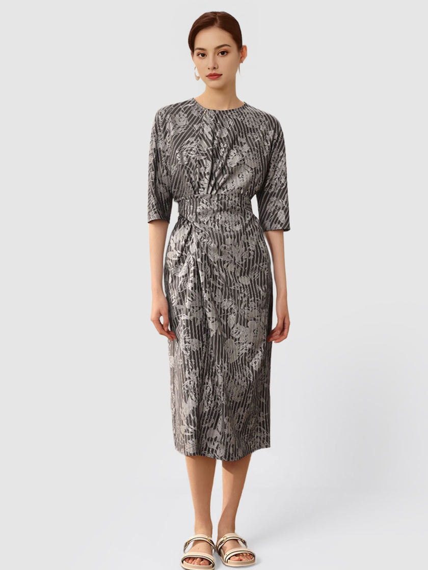 Twist_Tie_Floral_Printed_Midi_Dress_with_Pockets_20